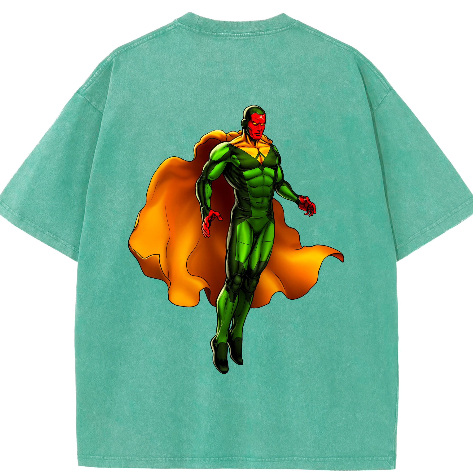 （画像用） アベンジャーズ The Avengers 綿100% ヴィンテージ風 半袖Tシャツ（背面プリント）